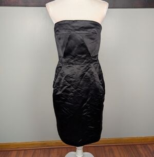 J. Crew Strapless Black Dress